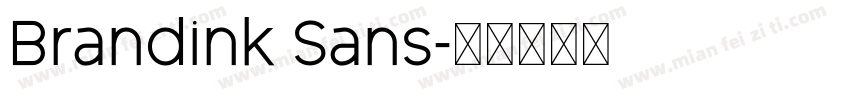 Brandink Sans字体转换
